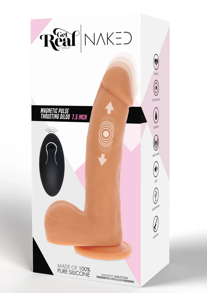 Naked Thrusting Dildo Silicone 19.5 cm