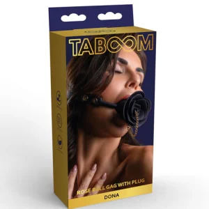 Rose Ball Gag with Plug